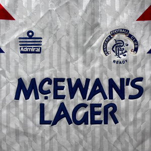 1990 92 Rangers away football shirt Admiral - S