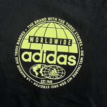 Adidas 100% cotton Adi Globe M Worldwide Mens Black T-Shirt HR8136 - M