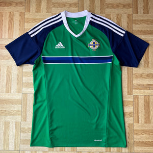 2016 17 Northern Ireland home football shirt Adidas (excellent) - M