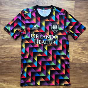 2022 Orlando City LGBTQ pre-match training football shirt MLS soccer Adidas - S