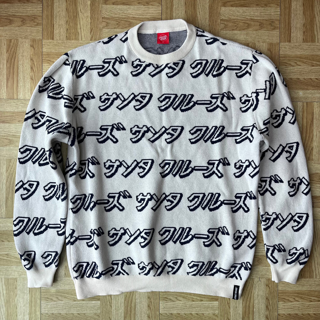 Santa Cruz Urban Outfitters Exclusice Japanese Knit Crew Skate Sweatshirt - S