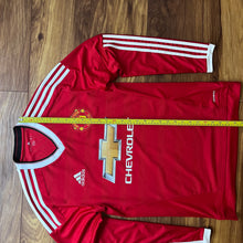 2015 16 Manchester United L/S home Football Shirt Classic Adidas (excellent) - S