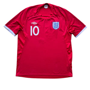 2010 11 England away football shirt #10 Rooney - L/XL (46)