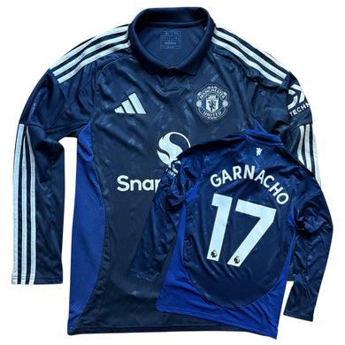 2024 25 Manchester United L/S away football shirt #17 Garnacho - S