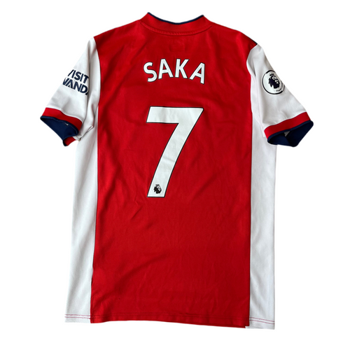 2021 22 Arsenal home football shirt Adidas #7 Saka - M