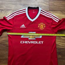 2015 16 Manchester United L/S home Football Shirt Classic Adidas (excellent) - S