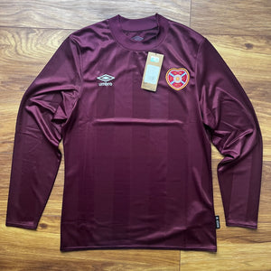 2024 25 Heart of Midlothian L/S home Football Shirt Umbro (Sponsorless) - S