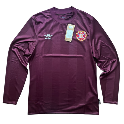 2024 25 Heart of Midlothian L/S home Football Shirt Umbro (Sponsorless) - S