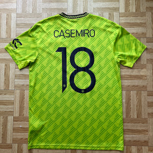 2022 23 Manchester United third football shirt #18 Casemiro - L