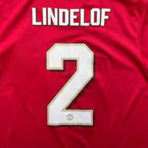 2019 20 Manchester United home football shirt #2 Lindelof - XL