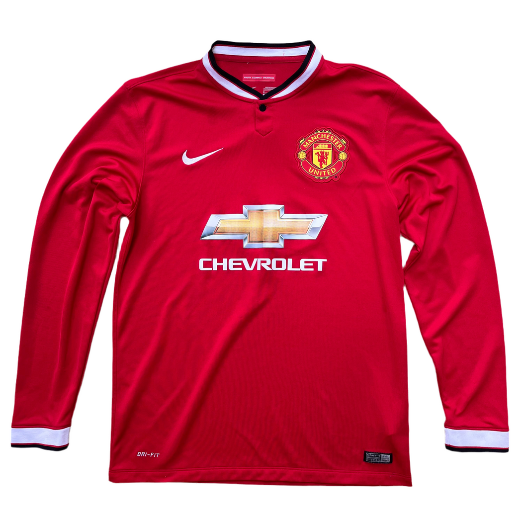 2014-15 Manchester United L/S home football shirt Original Nike - M