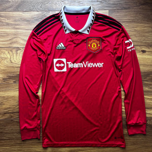 2022 23 Manchester United LS home football shirt adidas (no labels) - S