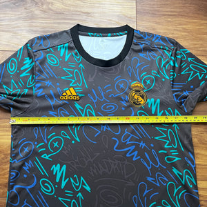 2021 22 Real Madrid pre-match football shirt Adidas - S