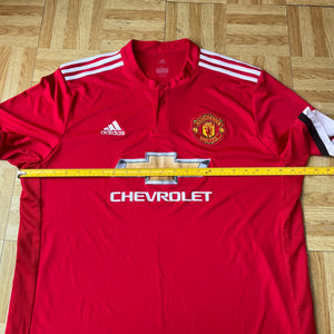 2017 18 Manchester United home football shirt (excellent) - XL