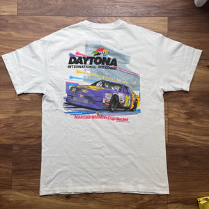Vintage 90s 1994 Nascar Winston Cup Pocket Daytona cotton t-shirt Hanes - L