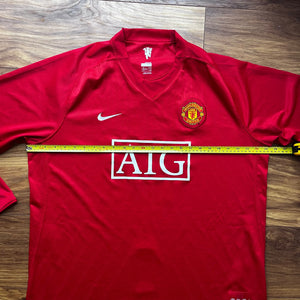 2007 09 Manchester United LS Home Football Shirt TEVEZ #32 Original - XXL