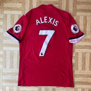 2017 18 Manchester United home football shirt #7 Alexis (poor) - S