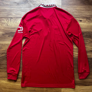 2022 23 Manchester United LS home football shirt adidas (excellent) - M