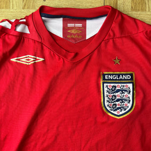 2006 08 ENGLAND AWAY FOOTBALL SHIRT Umbro (poor/okay) - M