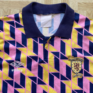 1988 90 Scotland Leisure training football shirt Original Leisure - S/M