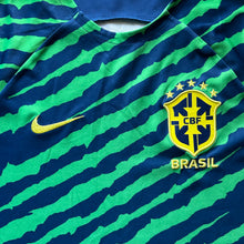 2022 23 Brazil Brasil pre-match training football shirt Nike (excellent) - L