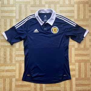 2011 13 SCOTLAND HOME FOOTBALL SHIRT Adidas (good) - M