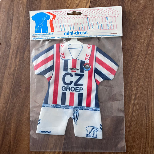 Vintage Willem II 1990s football shirt mini dress for car window 90s