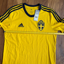 2022 Sweden DNA 3 stripes cotton football t-shirt Adidas BNWT - S