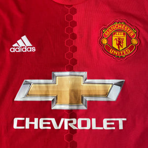 2016 17 Manchester United LS home Football Shirt (excellent) - S