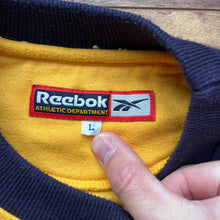 Reebok Vintage Navy & Yellow sweatshirt sweater jumper - L