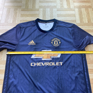 2018 19 Manchester United Third Football Shirt adidas (excellent) - L