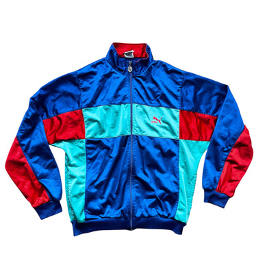 Puma Vintage 90s track zip up jacket sweatshirt sweater - M (40”)