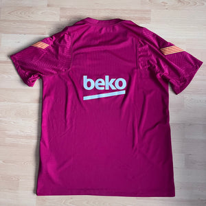 2020-21 Barcelona Nike Pre-Match Training Football Shirt - XL