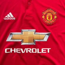 2017 18 Manchester United home football shirt (excellent) - M