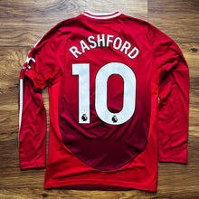 2024 25 Manchester United L/S home football shirt #10 Rashford - S