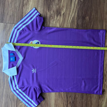 Real Madrid Adidas originals purple polo style football shirt - S