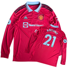 2022 23 Manchester United LS home football shirt #21 Antony - L