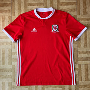 2018 19 Wales home football shirt Adidas - M