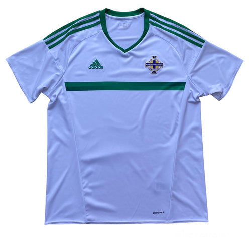 2016 17 Northern Ireland away football shirt Adidas Vintage - XL