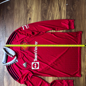 2022 23 Manchester United LS home football shirt adidas (no labels) - S