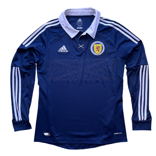 2011 13 Scotland home Long sleeved football shirt - M (excellent)