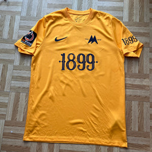 2019 20 Torquay United Player Match worn Issue Football Shirt #24 Warren - L
