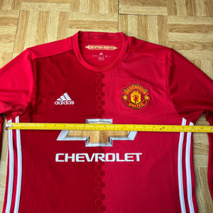 2016 17 Manchester United LS home Football Shirt (excellent) - S