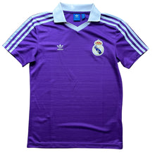 Real Madrid Adidas originals purple polo style football shirt - S
