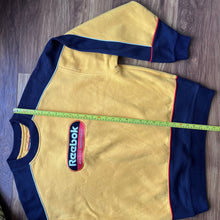 Reebok Vintage Navy & Yellow sweatshirt sweater jumper - L