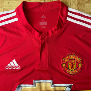 2017 18 Manchester United home football shirt (excellent) - XL