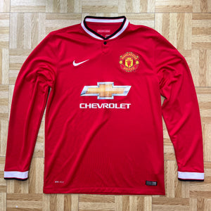 2014-15 Manchester United L/S home football shirt Original Nike - M