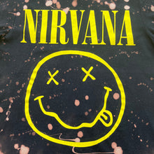 Nirvana tie dye bleached 100% cotton t-shirt - M
