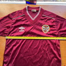 1983 86 Heart of Midlothian home Football Shirt Umbro - S