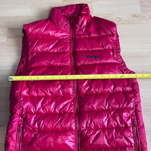 Wrangler Gilet Body Warmer Men's Puffer Vest Sleeveless Jacket Red - S